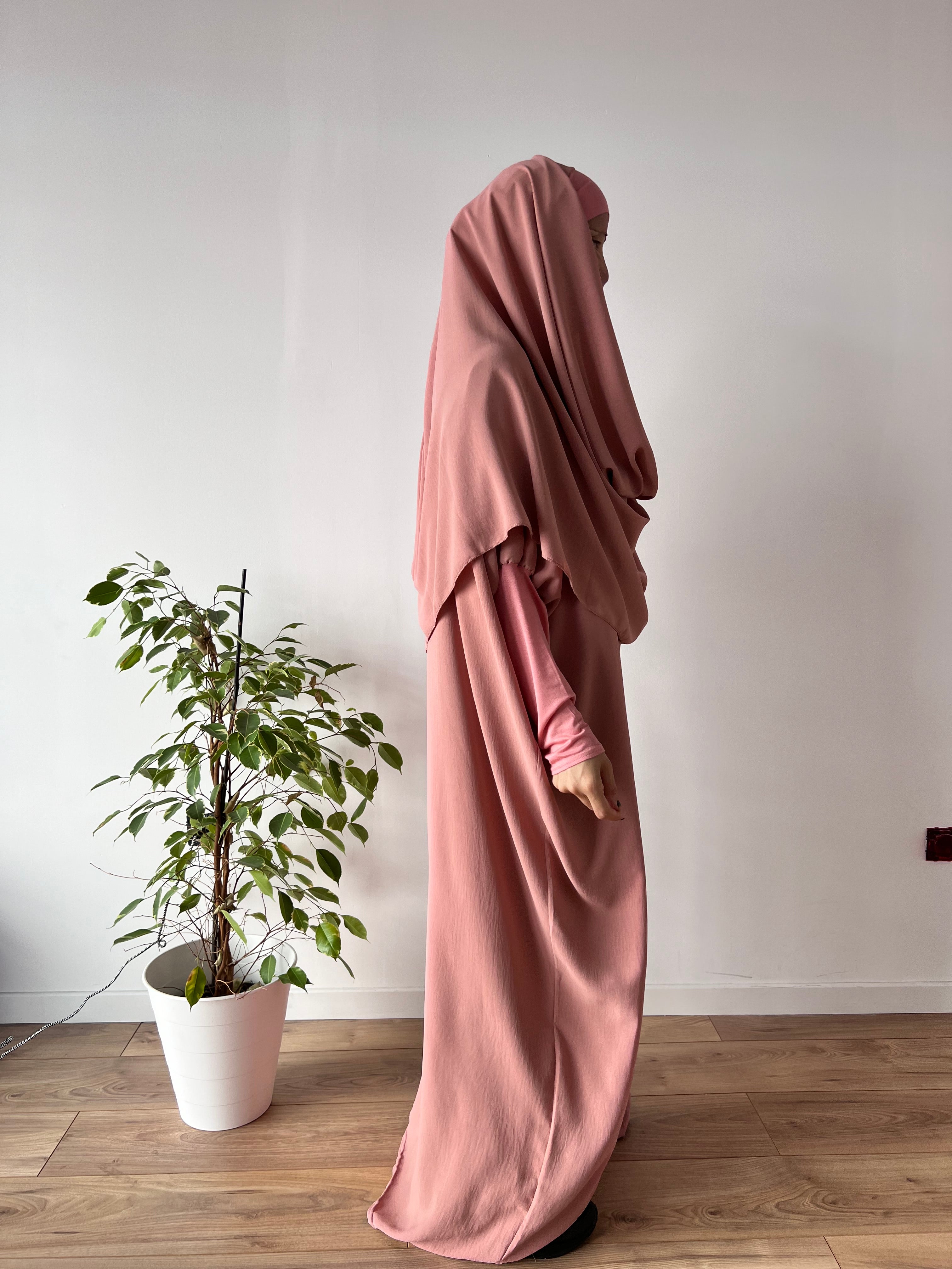 JILBAYA HAYYA ALL IN ONE : Abaya + ninja + maxi Scarf (all colors)