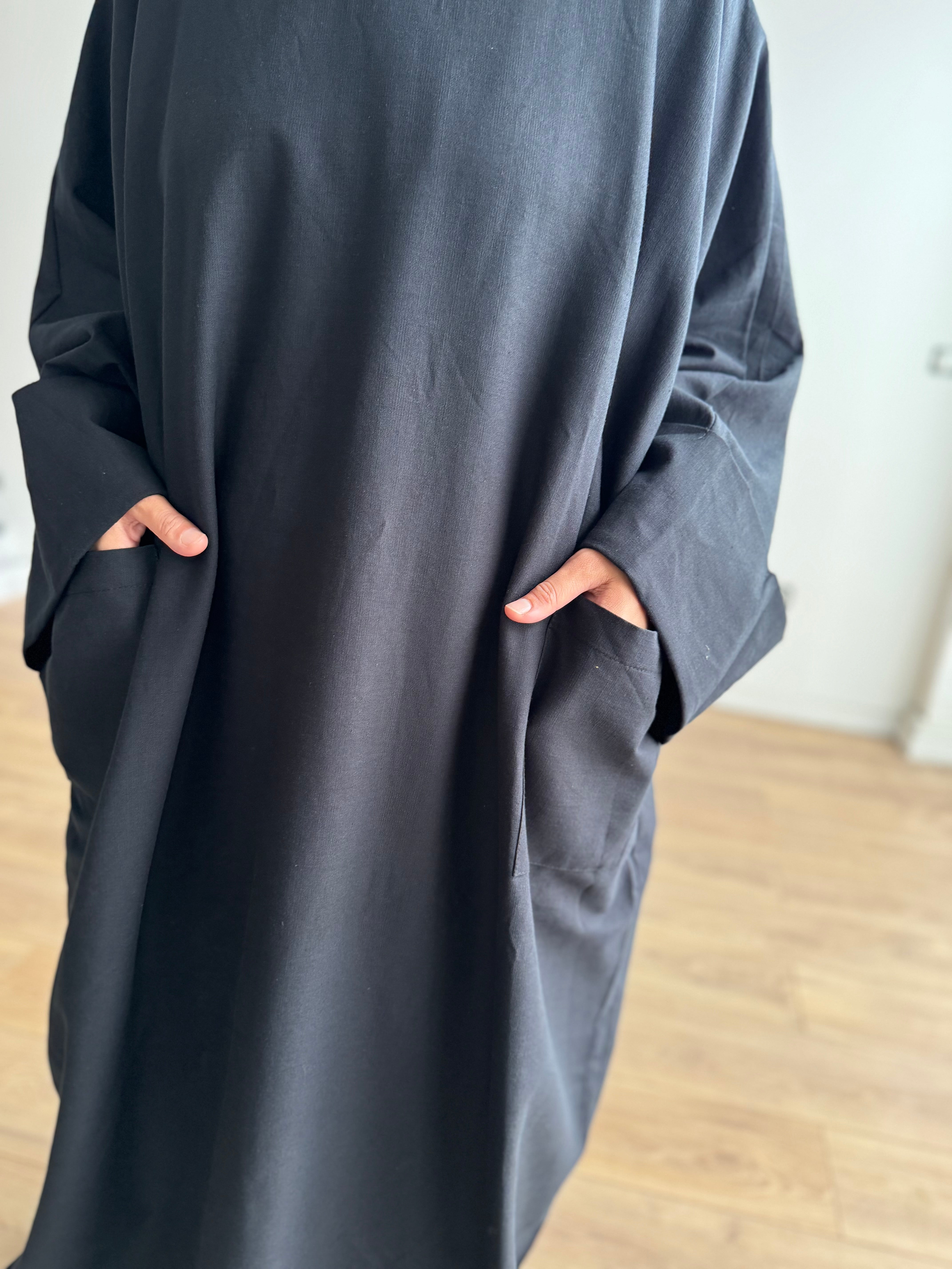 ABAYA CARGO ALAÏA POCKETS