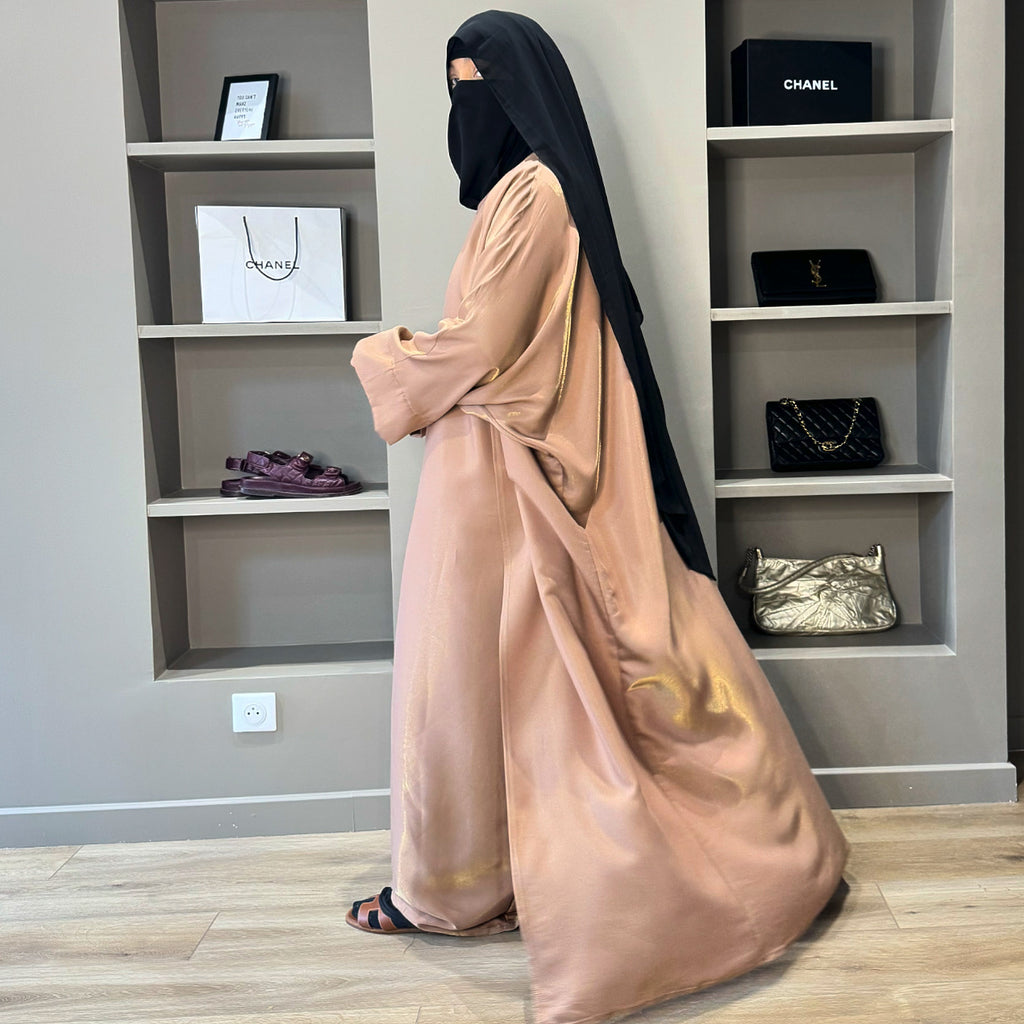 GOLDEN DUST SET PREMIUM (ABAYA+KIMONO)