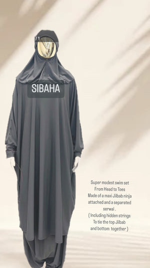 NEW BURKINI SPORTY SWIM SET SIBAHA