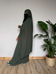 JILBAYA HAYYA ALL IN ONE : Abaya + ninja + maxi Scarf (all colors)