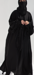 QAMAR DELUXE FULL SET ABAYA +KIMONO+HIJAB